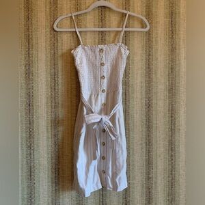 Abercrombie & Fitch Dress White Women Size Small Buttons Summer Clothing